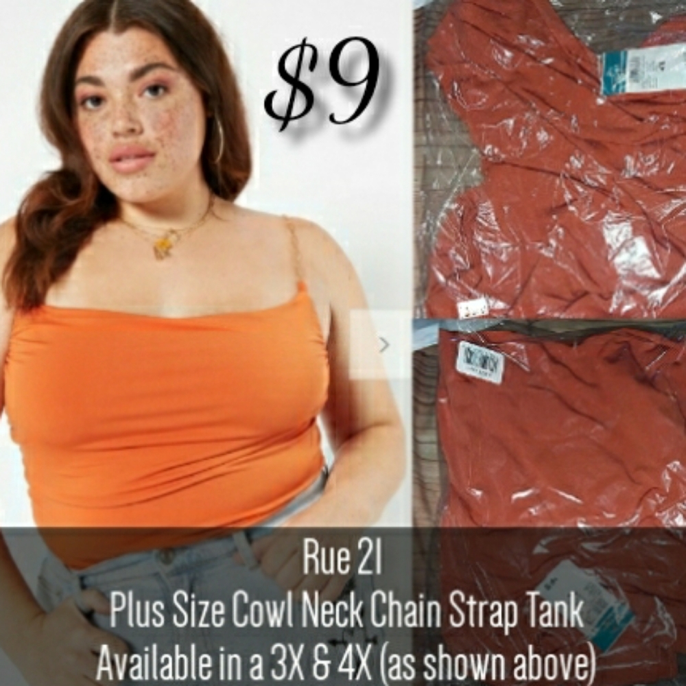 Cowl Neck Gold Chain Strap Tank